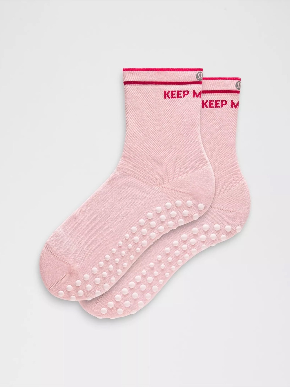 🆕💕 Lululemon Find Your Balance Grip Quarter Socks - Pink Pearl